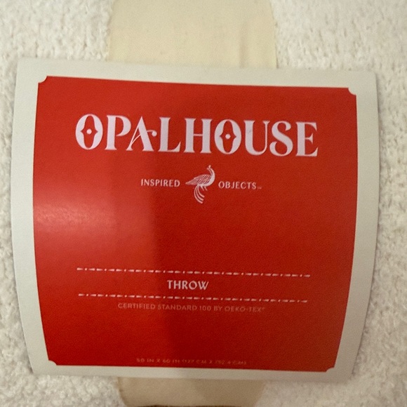Opalhouse Cream Textured Throw - Picture 2 of 5
